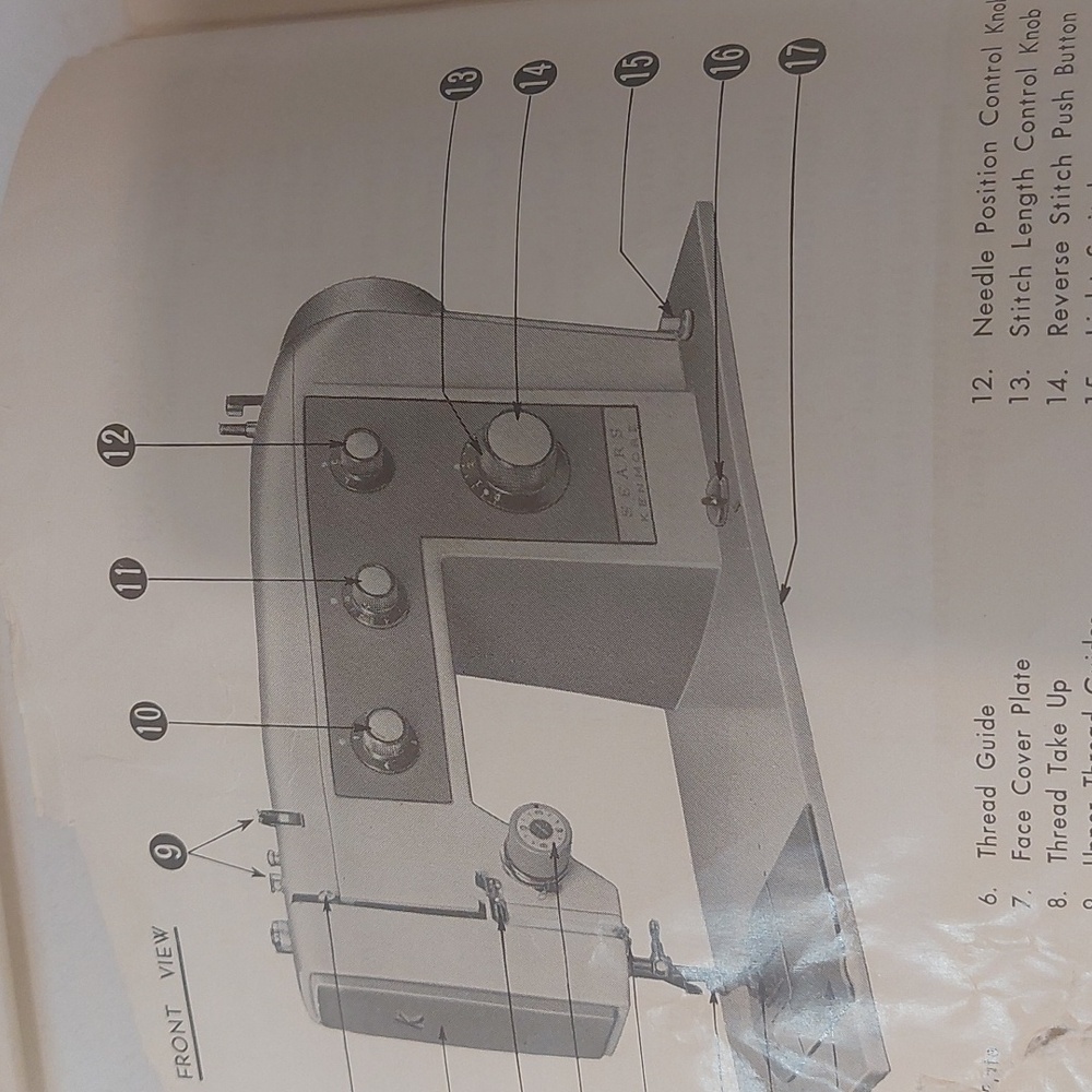 Sears Kenmore Sewing Machine Parts for Kenmore Model 6021 - Picture 4 of 13